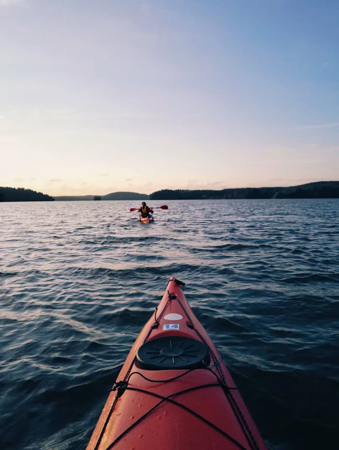 Kayaking on Lake Annecy